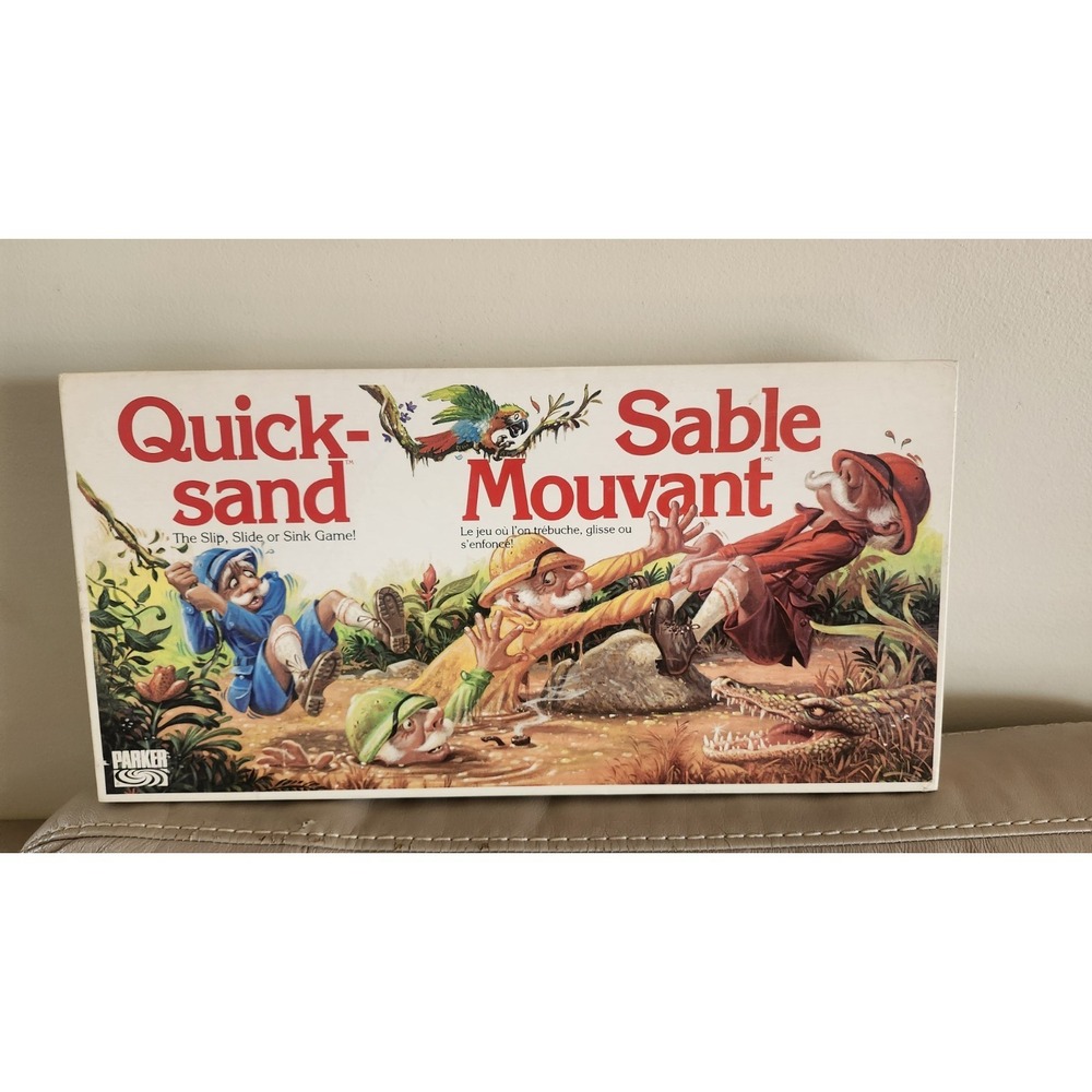 RARE Vintage 1989 QUICKSAND Board Game 100% COMPLETE‎